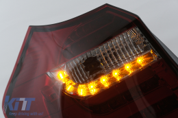 LED Barra luminosa Luci posteriori per BMW Serie 1 E81 E87 2004-08.2007 Fumo Rosso-image-6100451