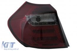 LED Barra luminosa Luci posteriori per BMW Serie 1 E81 E87 2004-08.2007 Fumo Rosso-image-6100452