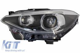 LED DRL Фарове Angel Eye подходящи за BMW 1 Series F20 F21 (2011-2014) Черен-image-6044805