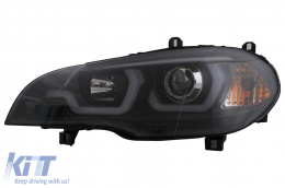 LED DRL Angel Eyes fényszórók BMW X5 E70 (2007-2013) fekete-image-6101905