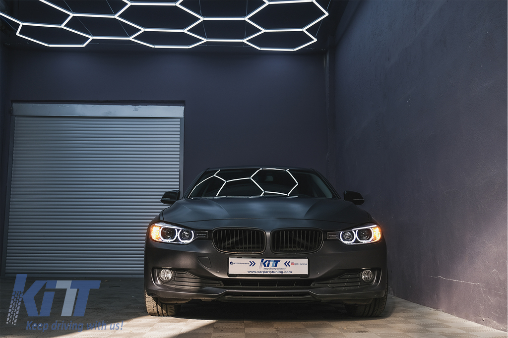 Led Drl Angel Eyes Headlights With Projector Suitable For Bmw Series