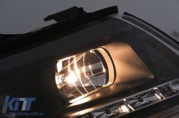 LED DRL Фарове подходящи за Audi A4 Cabriolet B6 8H7 8HE (2002-2006) Черен-image-6099116