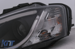 LED DRL Fari per Audi A3 8P Facelift Hatchback Sportback 2008-2012 Nero-image-6100100