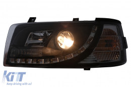 LED DRL fényszórók VW Transporter T4 (1990-2003) Fekete-image-6089222