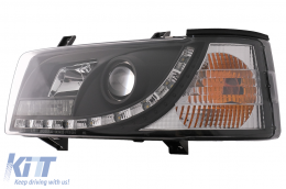 LED DRL fényszórók VW Transporter T4 (1990-2003) Fekete-image-6089226