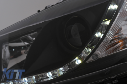 LED DRL Headlights suitable for Opel Astra G (09.1997-02.2004) Black-image-6101030