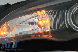 LED DRL Headlights suitable for Opel Astra J (2010-2015) TUBE LIGHT BLACK-image-6060653