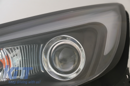 LED DRL Headlights suitable for Opel Astra J (2010-2015) TUBE LIGHT BLACK-image-6060658