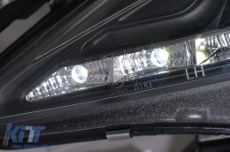 LED DRL Headlights suitable for Peugeot 207 (05.2006-06.2012) Black-image-6100127