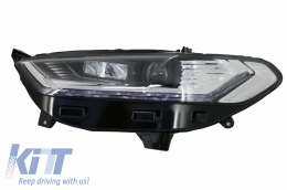 LED DRL Headlights Xenon Look suitable for Ford Mondeo MK5 (2013-2016) Flowing Dynamic Sequential Turning Lights Chrome-image-6029829