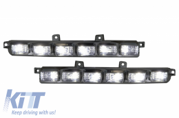 LED DRL Luces para extensión alerón parachoques para Mercedes Clase G W463 89-17-image-6025393