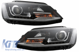 LED DRL Projector Headlights suitable for VW Jetta Mk6 VI (2011-2017) GTI Design-image-6040575