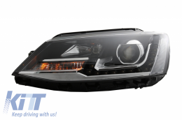 LED DRL Projector Headlights suitable for VW Jetta Mk6 VI (2011-2017) GTI Design-image-6040576