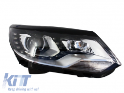 Фарове LED DRL подходящи за VW Tiguan MK I Facelift (2012-2015) OEM Ксенон Дизайн-image-5994641