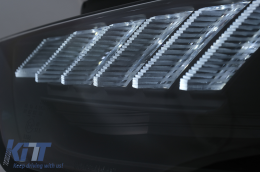 LED DRL Xenon fényszórók AUDI A4 B8.5 facelift (2012-2015) dinamikus irányjelző, fekete -image-6099980