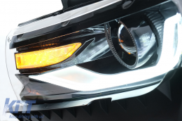 Фарове LED DRL , подходящи за Chevrolet Camaro Mk5 Facelift (2014-2015) Последователни кехлибарени Динамичен Въртящи се светлини Преобразуване на 2016+ Визия-image-6068718