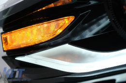 Фарове LED DRL , подходящи за Chevrolet Camaro Mk5 Facelift (2014-2015) Последователни кехлибарени Динамичен Въртящи се светлини Преобразуване на 2016+ Визия-image-6068722