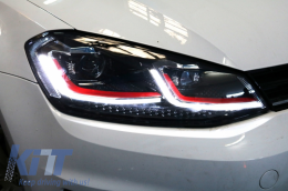 LED Első lámpák VW Golf 7 VII (2012-2017) Facelift G7.5 GTI kinézet dinamikus, sorozatos irányjelző fénnyel-image-6040335