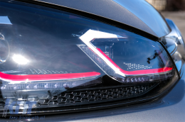 LED Első lámpák VW Golf 7 VII (2012-2017) Facelift G7.5 GTI kinézet dinamikus, sorozatos irányjelző fénnyel-image-6078429