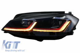 LED Első lámpák VW Golf 7.5 VII (2017-Up) GTI kinézet dinamikus, sorozatos irányjelző fénnyel-image-6042147