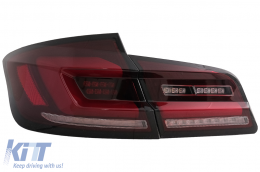 LED Fanali posteriori per BMW Serie 5 F10 11-17 Segnale di svolta sequenziale dinamico-image-6096169