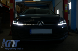 LED Fari per VW Golf 7 12-17 Facelift G7.5 R Line Look Luci Svolta Sequenziali-image-6042610