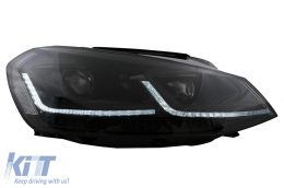 LED Fari per VW Golf 7 12-17 Facelift G7.5 R Line Look Luci Svolta Sequenziali-image-6105934