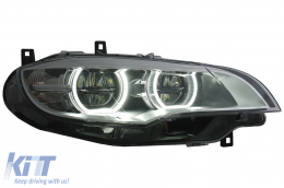 LED Fari Xeno Angel Eyes 3D Dual Halo Rims per BMW X6 E71 2008-2012-image-6083033