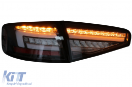 
LED hátsó lámpa Audi A4 B8 Sedan (2012-2015) modellekhez, piros/fekete, dinamikus irányjelzők-image-6082408