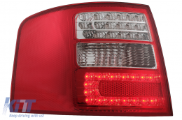 
LED hátsó lámpa Audi A6 4B C5 Avant (05.1997-05.2004) modellekhez, Tiszta üveg, piros/fehér-image-6078874