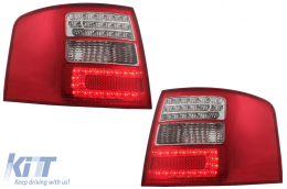 
LED hátsó lámpa Audi A6 4B C5 Avant (05.1997-05.2004) modellekhez, Tiszta üveg, piros/fehér-image-6078875