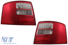 
LED hátsó lámpa Audi A6 4B C5 Avant (05.1997-05.2004) modellekhez, Tiszta üveg, piros/fehér-image-6078878