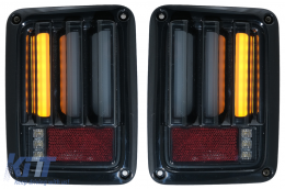 
LED hátsó lámpa JEEP Wrangler JK (2007-2018) modellekhez, LED Fénysor, füst/fekete-image-6080332