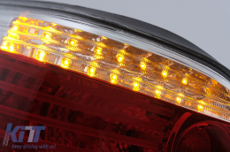 LED Hátsó lámpák BMW 5 Series E60 04.2003-03.2007 piros/áttetsző LCI Facelift Design-image-6091630