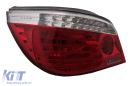 LED Hátsó lámpák BMW 5 Series E60 04.2003-03.2007 piros/áttetsző LCI Facelift Design-image-6091637