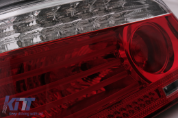 LED Hátsó lámpák BMW 5 Series E60 04.2003-03.2007 piros/áttetsző LCI Facelift Design-image-6091640
