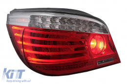 LED Hátsó lámpák BMW 5 Series E60 04.2003-03.2007 piros/áttetsző LCI Facelift Design-image-65799