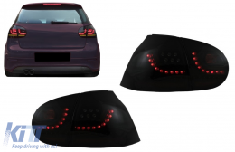 
LED hátsó lámpák VW Golf 5 (2004-2009) modellekhez, füst/extrémfekete, dinamikus futófényes irányjelzőkkel, balkormányos-image-6069881