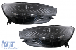 LED Headlights suitable for Audi A6 4G (2011-2014) Facelift Design conversion from Xenon to LED-image-6104813