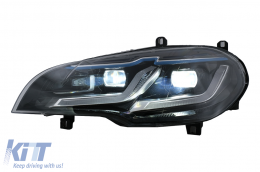 LED Headlights suitable for BMW X5 E70 (2007-2014) Conversion from HID to LED Black-image-6106072