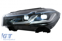 LED Headlights suitable for BMW X5 F15 (2013-2018) Conversion from HID to LED Black-image-6106086