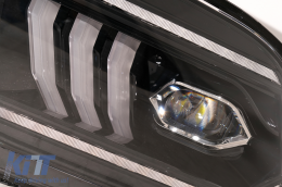 LED Headlights suitable for Ford Mustang V Pre-Facelift (2005-2009) Black Dynamic Sequential Turning Lights-image-6107226