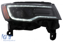 LED Headlights suitable for Jeep Grand Cherokee IV WK2 Facelift (2014-2020) Dynamic Turning Lights and Start-up Display-image-6110617