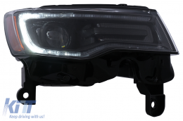 LED Headlights suitable for Jeep Grand Cherokee IV WK2 Facelift (2014-2020) Dynamic Turning Lights and Start-up Display-image-6110621