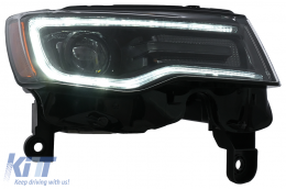 LED Headlights suitable for Jeep Grand Cherokee IV WK2 Facelift (2014-2020) Dynamic Turning Lights and Start-up Display-image-6110623