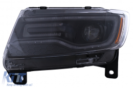 LED Headlights suitable for Jeep Grand Cherokee IV WK2 (2011-2013) Dynamic Turning Lights-image-6110587