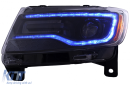 LED Headlights suitable for Jeep Grand Cherokee IV WK2 (2011-2013) Dynamic Turning Lights-image-6110597