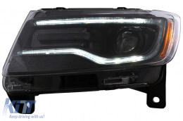 LED Headlights suitable for Jeep Grand Cherokee IV WK2 (2011-2013) Dynamic Turning Lights-image-6110598