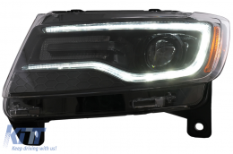 LED Headlights suitable for Jeep Grand Cherokee IV WK2 (2011-2013) Dynamic Turning Lights-image-6110599