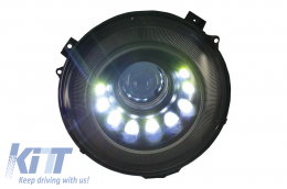 LED Headlights suitable for Mercedes G-Class W463 (2005-2017) Bi-Xenon M-Look Dynamic Sequential Signal-image-6013775